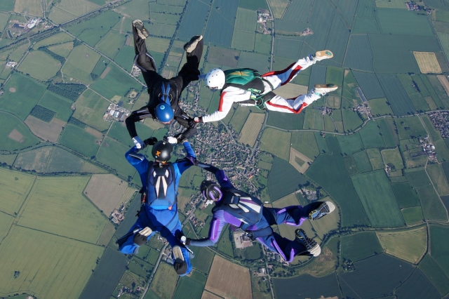 Skydiving with a view